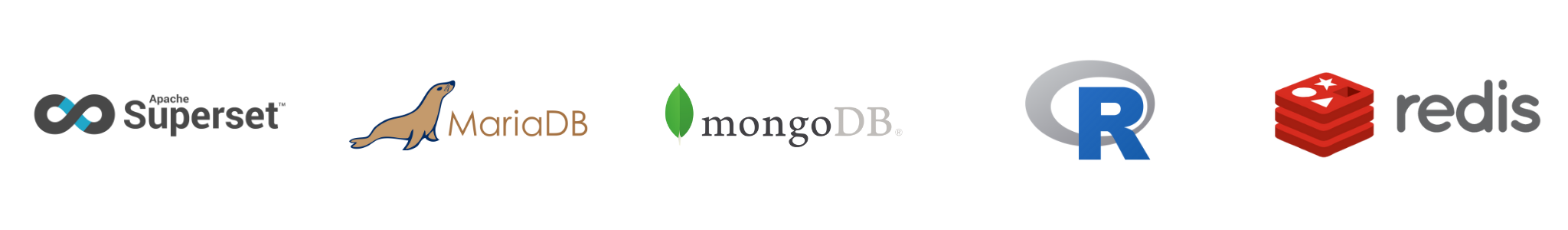 MariaDB mongoDB redis Superset